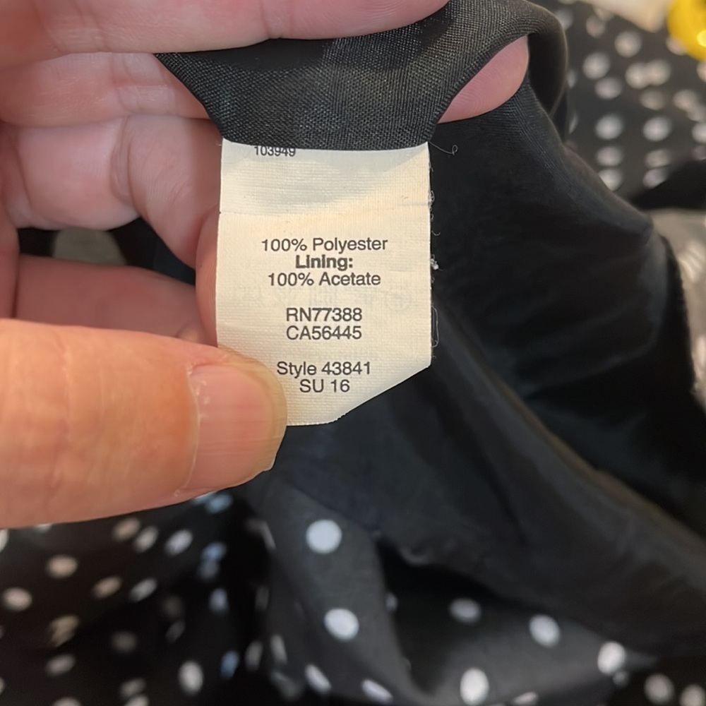 J.Crew women’s black and white thin strapped dress size 0 - Picture 11 of 12